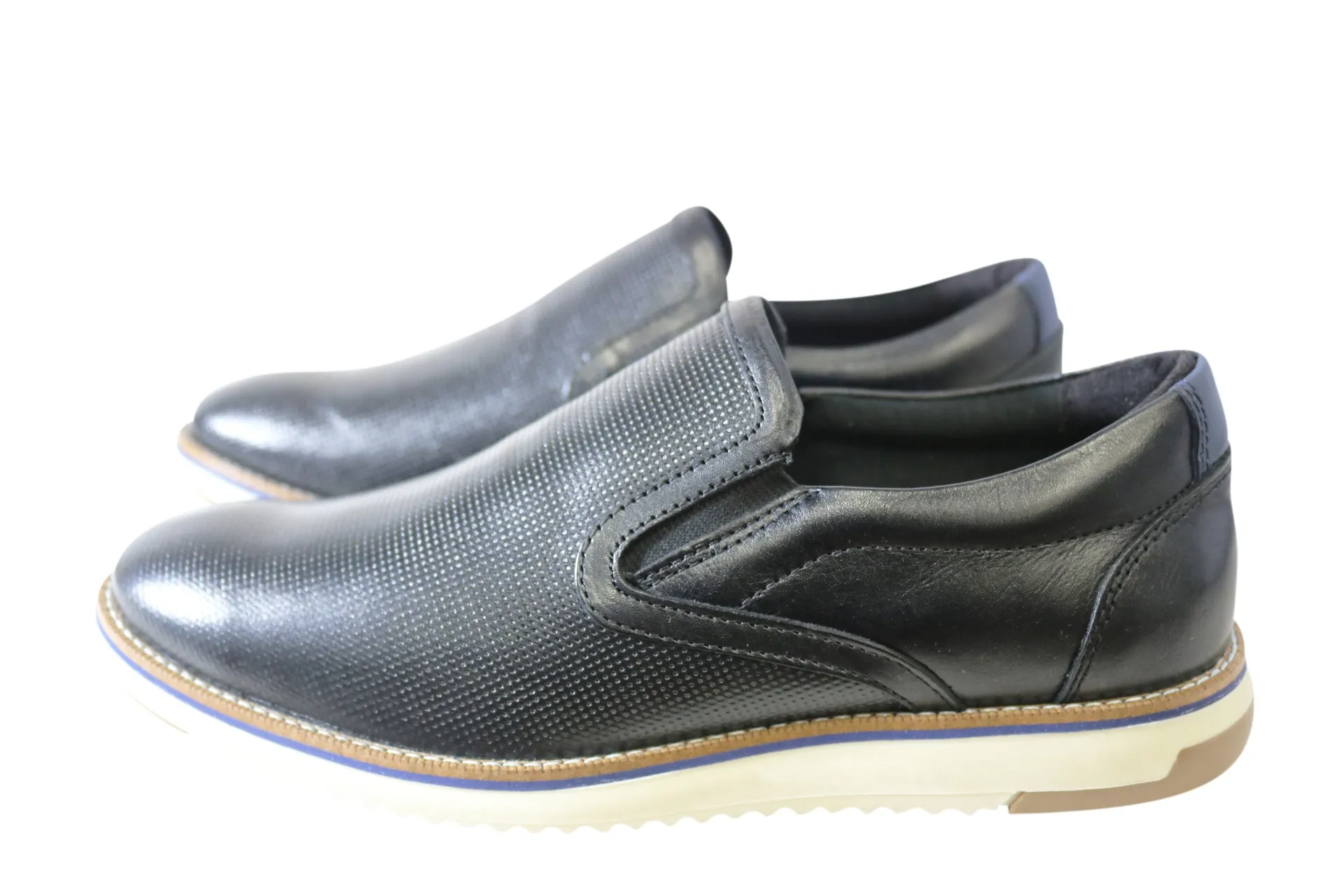 Ferricelli Lawrence Herren Komfort Lederschlupfschuhe Hergestellt in Brasilien Ferricelli Schuhe