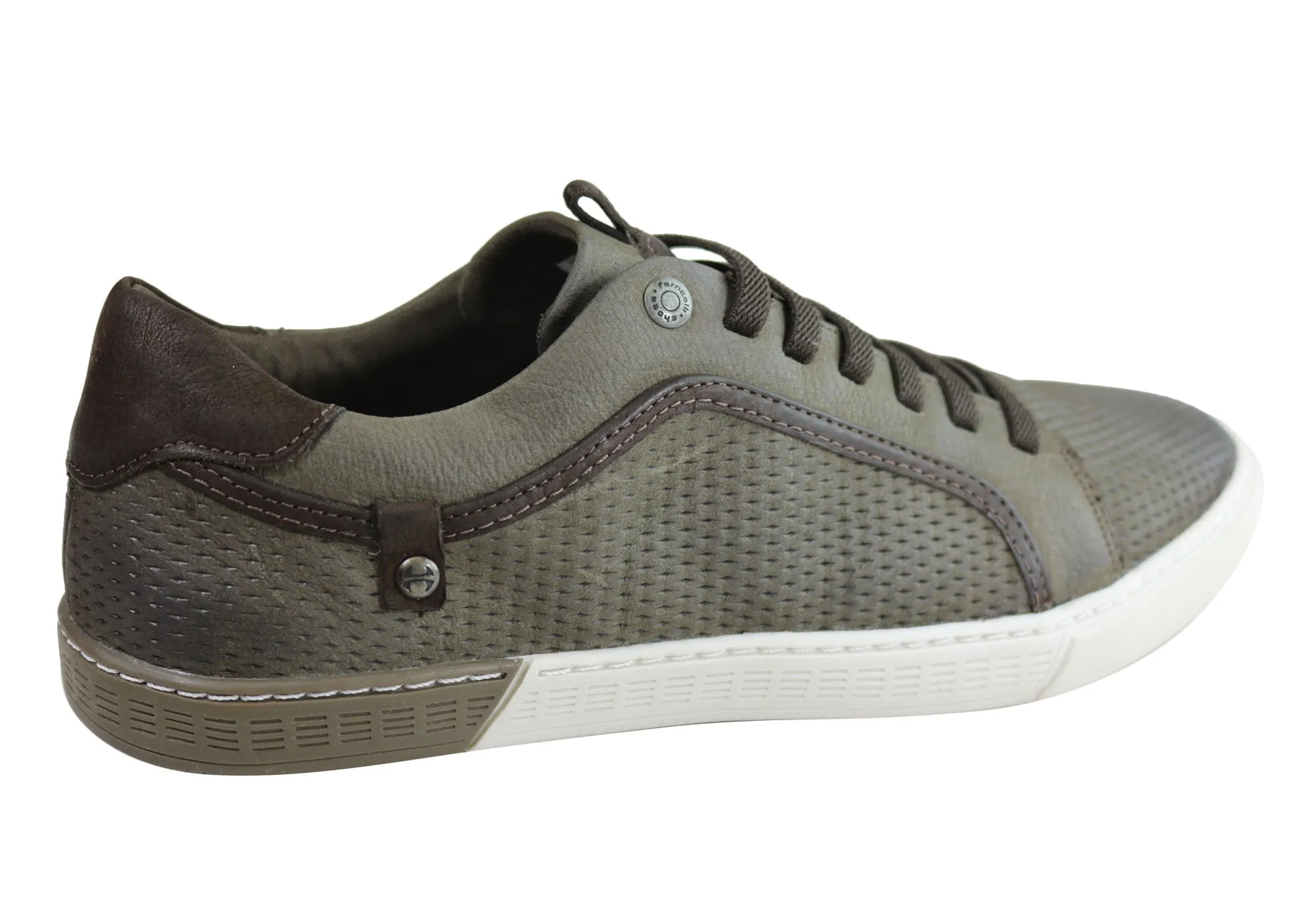 Ferricelli Randy Herren Leder Slip-On Freizeitschuhe Hergestellt in Brasilien Ferricelli Schuhe