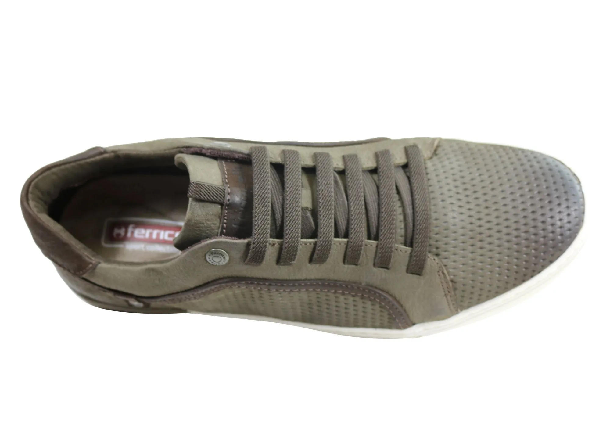 Ferricelli Randy Herren Leder Slip-On Freizeitschuhe Hergestellt in Brasilien Ferricelli Schuhe