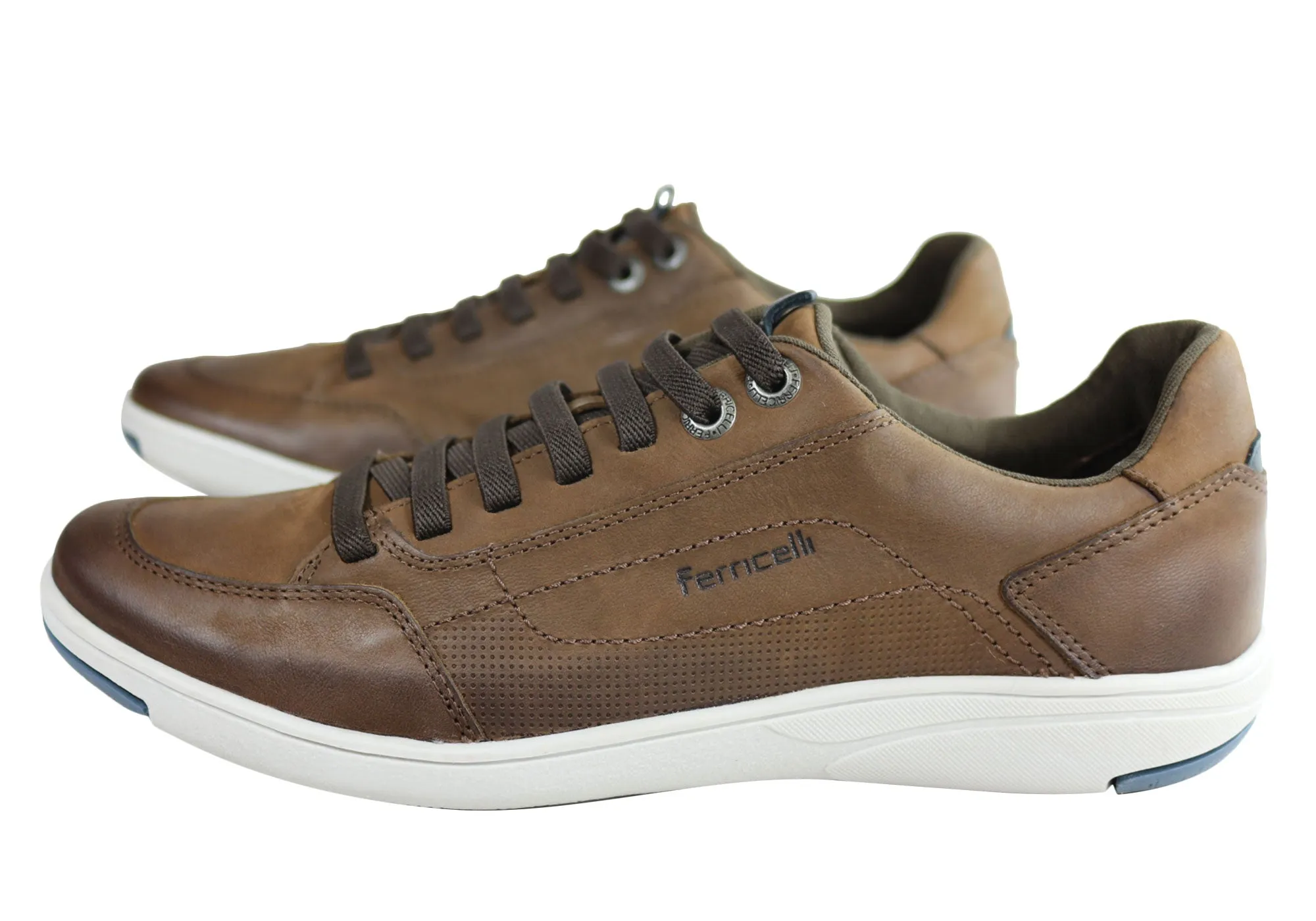 Ferricelli Willie Herren Leder Slip-On Freizeitschuhe Hergestellt in Brasilien Ferricelli Schuhe