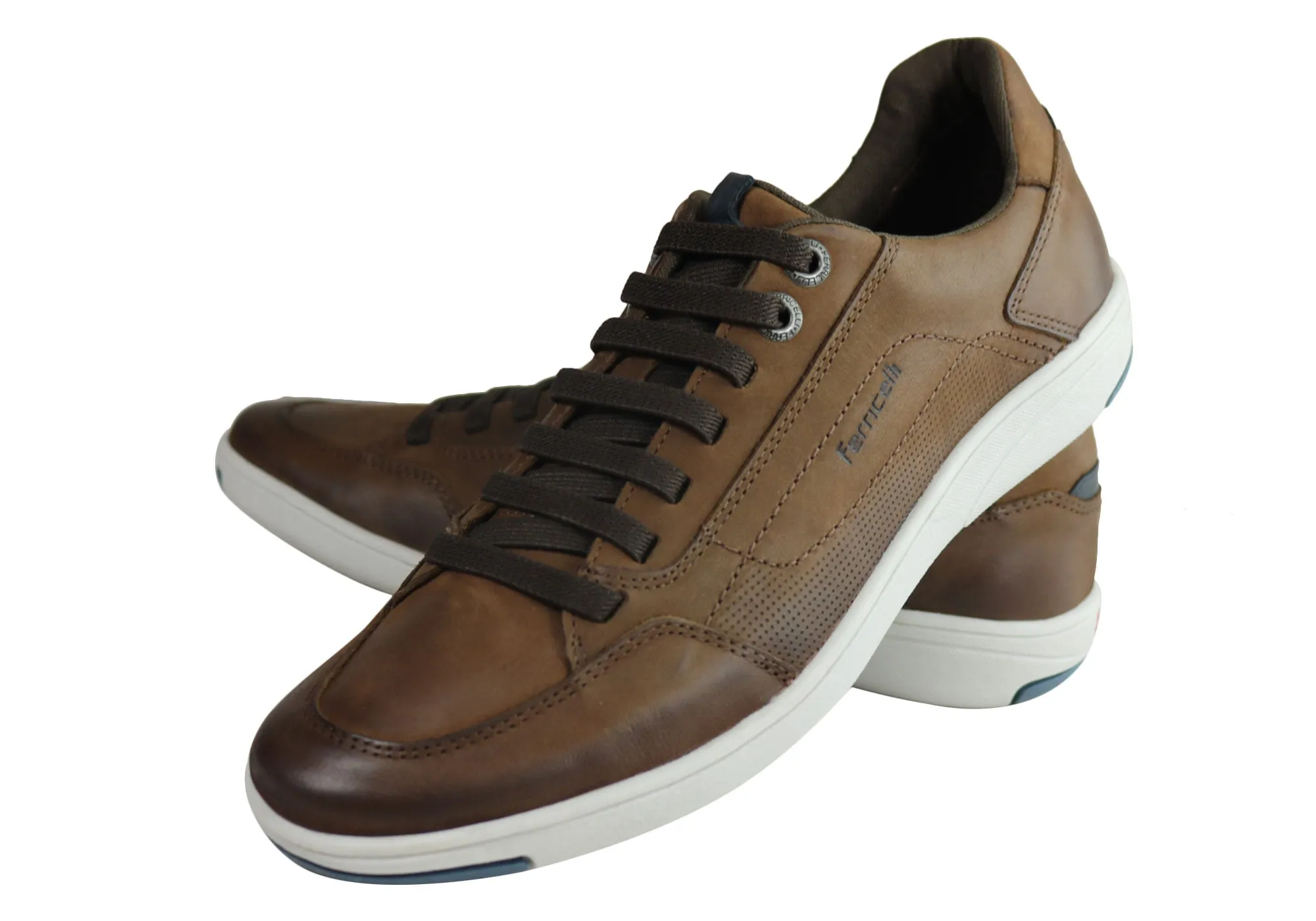 Ferricelli Willie Herren Leder Slip-On Freizeitschuhe Hergestellt in Brasilien Ferricelli Schuhe