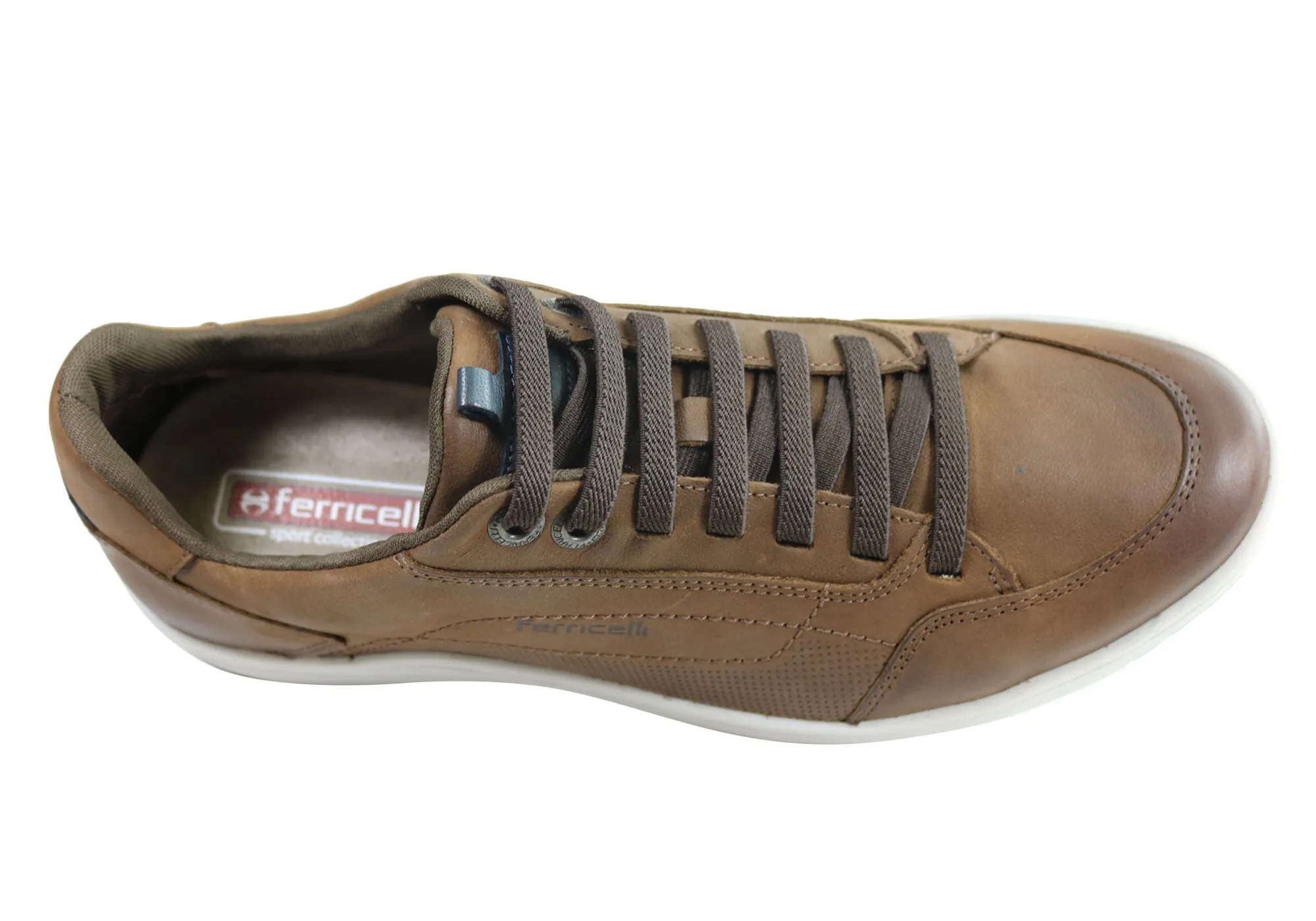 Ferricelli Willie Herren Leder Slip-On Freizeitschuhe Hergestellt in Brasilien Ferricelli Schuhe