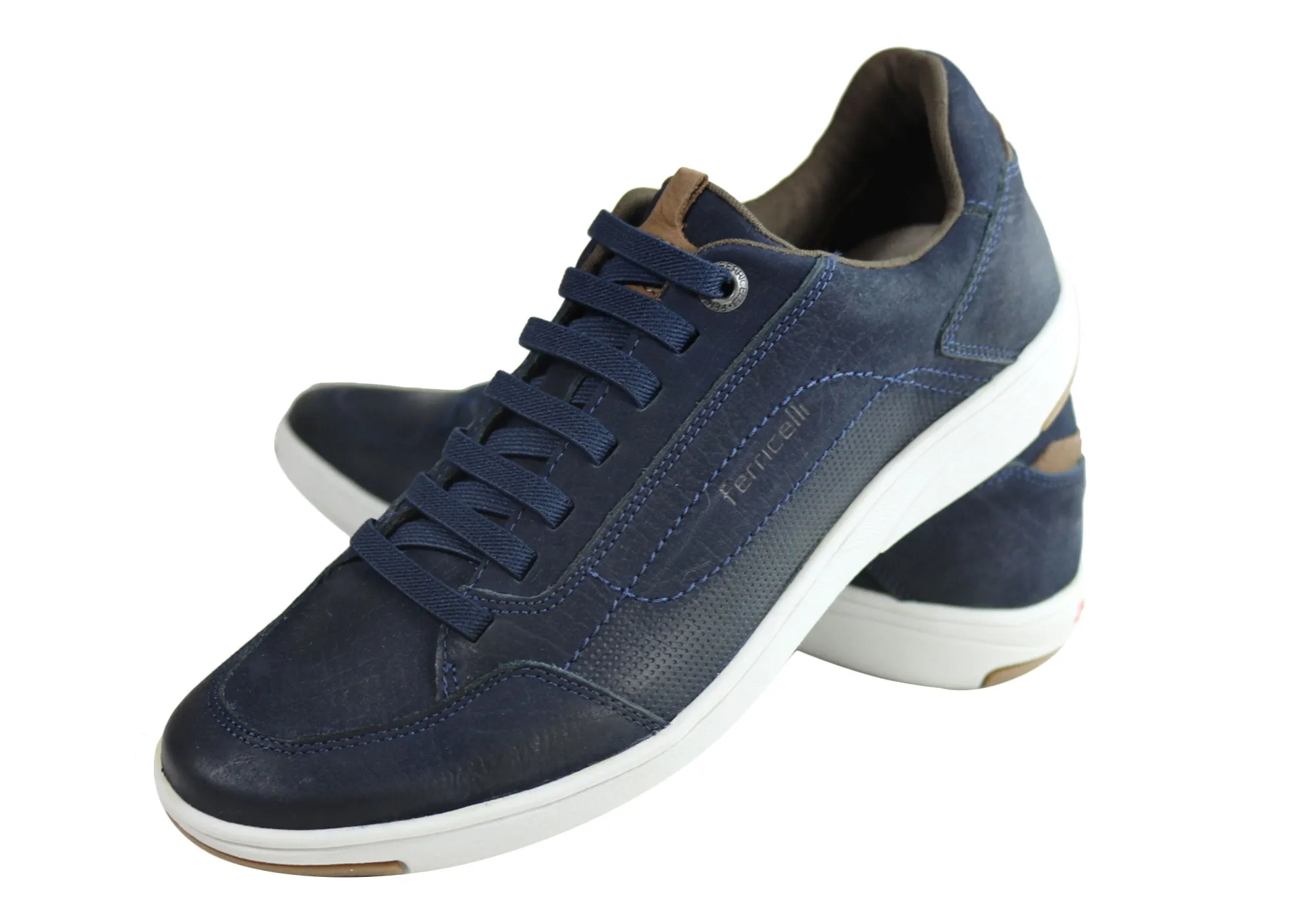 Ferricelli Willie Herren Leder Slip-On Freizeitschuhe Hergestellt in Brasilien Ferricelli Schuhe