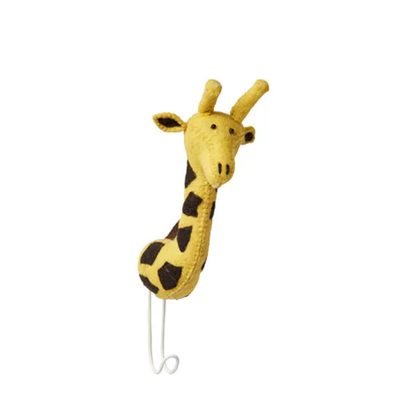 Fiona Walker Tierkopf-Haken – Giraffe Gelb