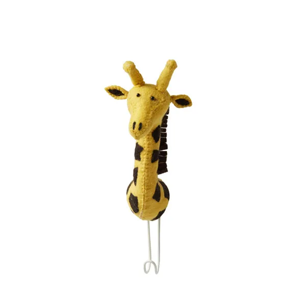 Fiona Walker Tierkopf-Haken – Giraffe Gelb