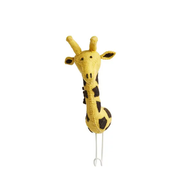 Fiona Walker Tierkopf-Haken – Giraffe Gelb
