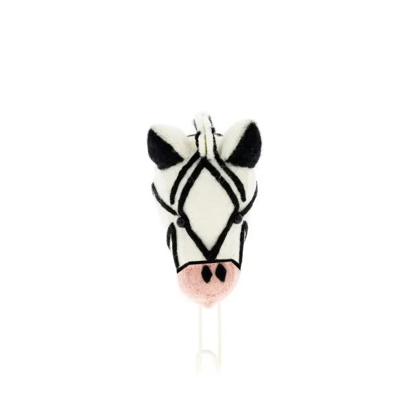 Fiona Walker Tierkopf-Haken – Zebra mit rosa Nase