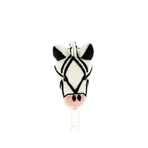 Fiona Walker Tierkopf-Haken – Zebra mit rosa Nase