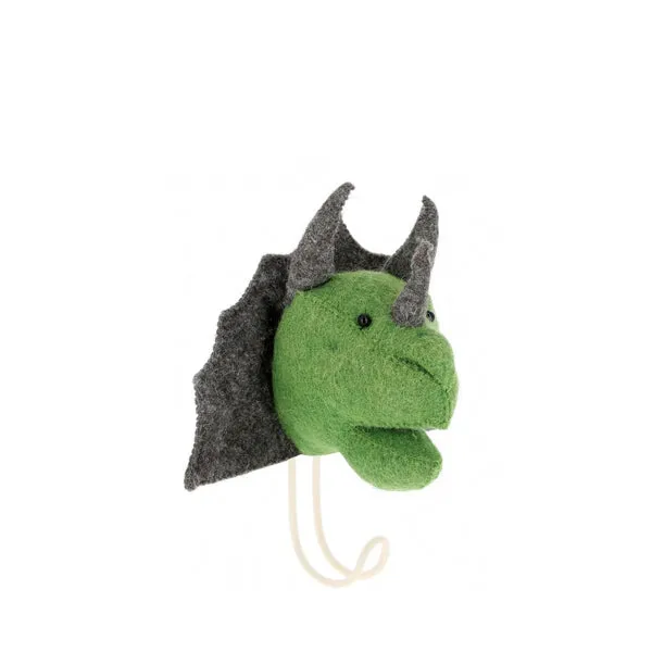 Fiona Walker Animal Head Haken – Triceratops