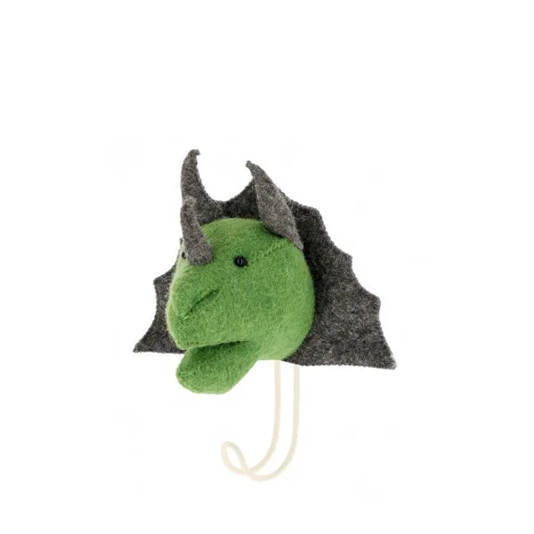 Fiona Walker Animal Head Haken – Triceratops