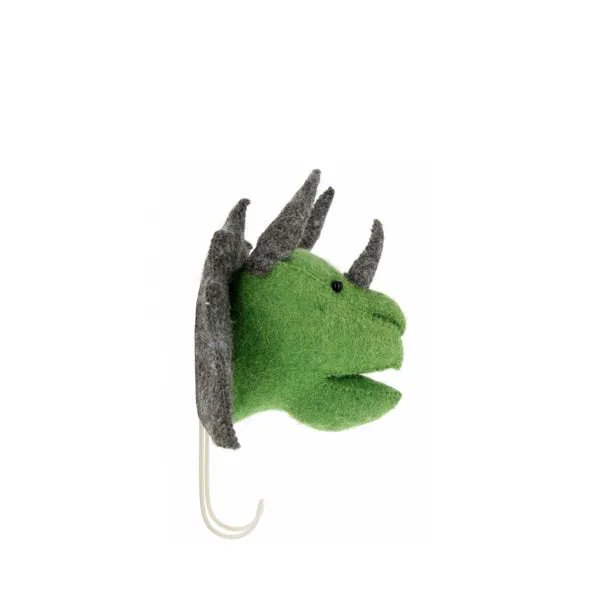Fiona Walker Animal Head Haken – Triceratops