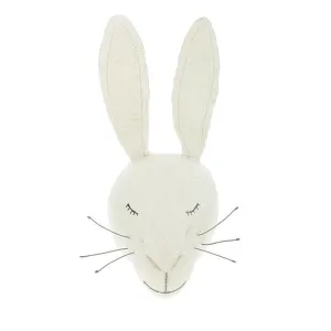 Fiona Walker Tierkopf - Schläfriger weißer Hase