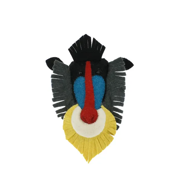 Fiona Walker Mini Tierkopf – Pavian