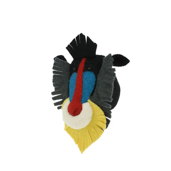Fiona Walker Mini Tierkopf – Pavian