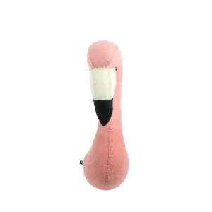 Fiona Walker Mini Tierkopf – Flamingo Dip-Dyed