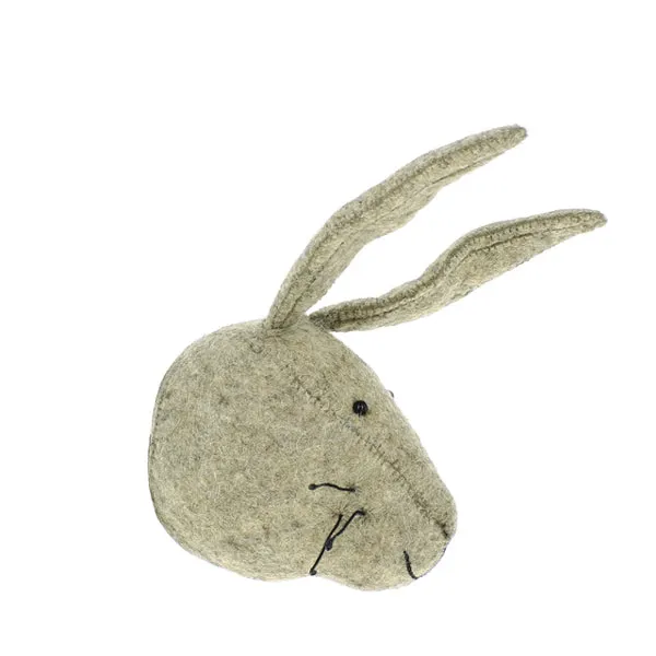 Fiona Walker Mini Tierkopf – Grauer Hase