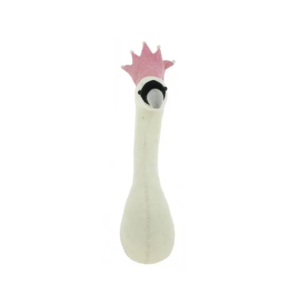 Fiona Walker Mini Tierkopf – Schwan mit Krone