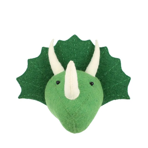 Fiona Walker Mini-Dinosaurierkopf – Triceratops