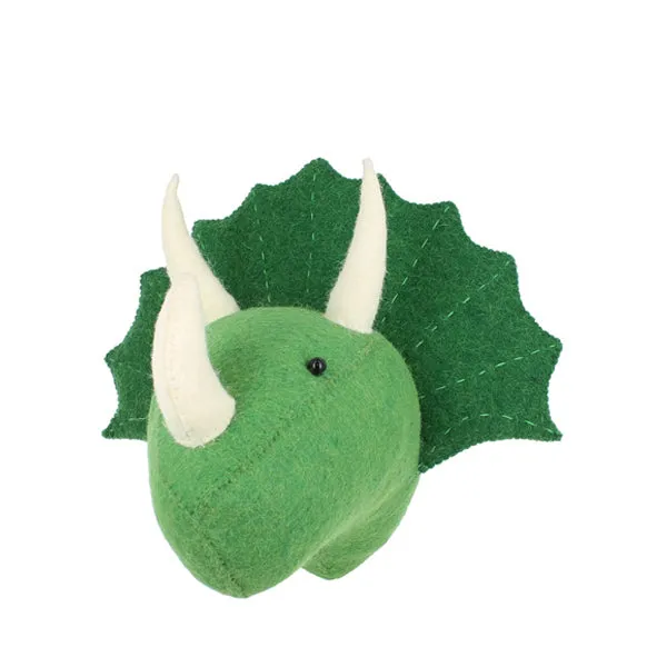 Fiona Walker Mini-Dinosaurierkopf – Triceratops