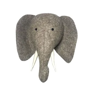 Fiona Walker Semi Animal Kopf – Elefant mit erhobenem Rüssel
