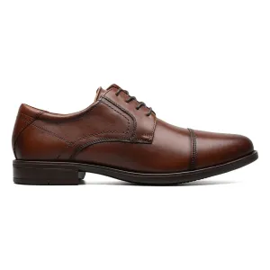 Florsheim Herren Midtown Cap Toe Oxford Cognac Leder