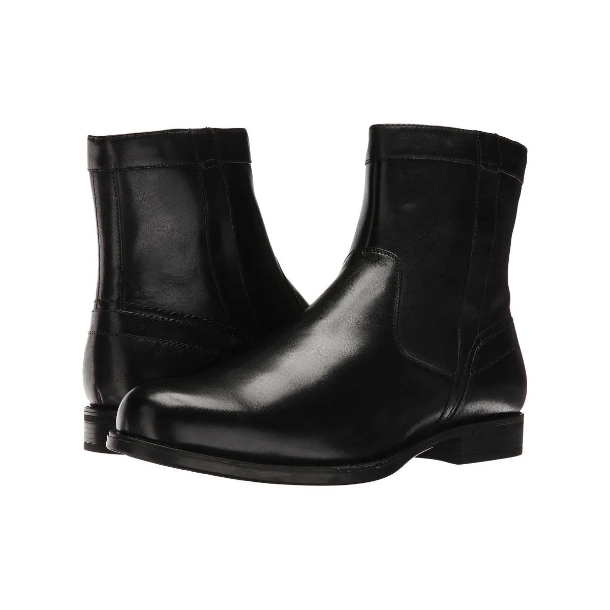 Florsheim Herren Midtown Plain Toe Reißverschluss-Stiefel Schwarz