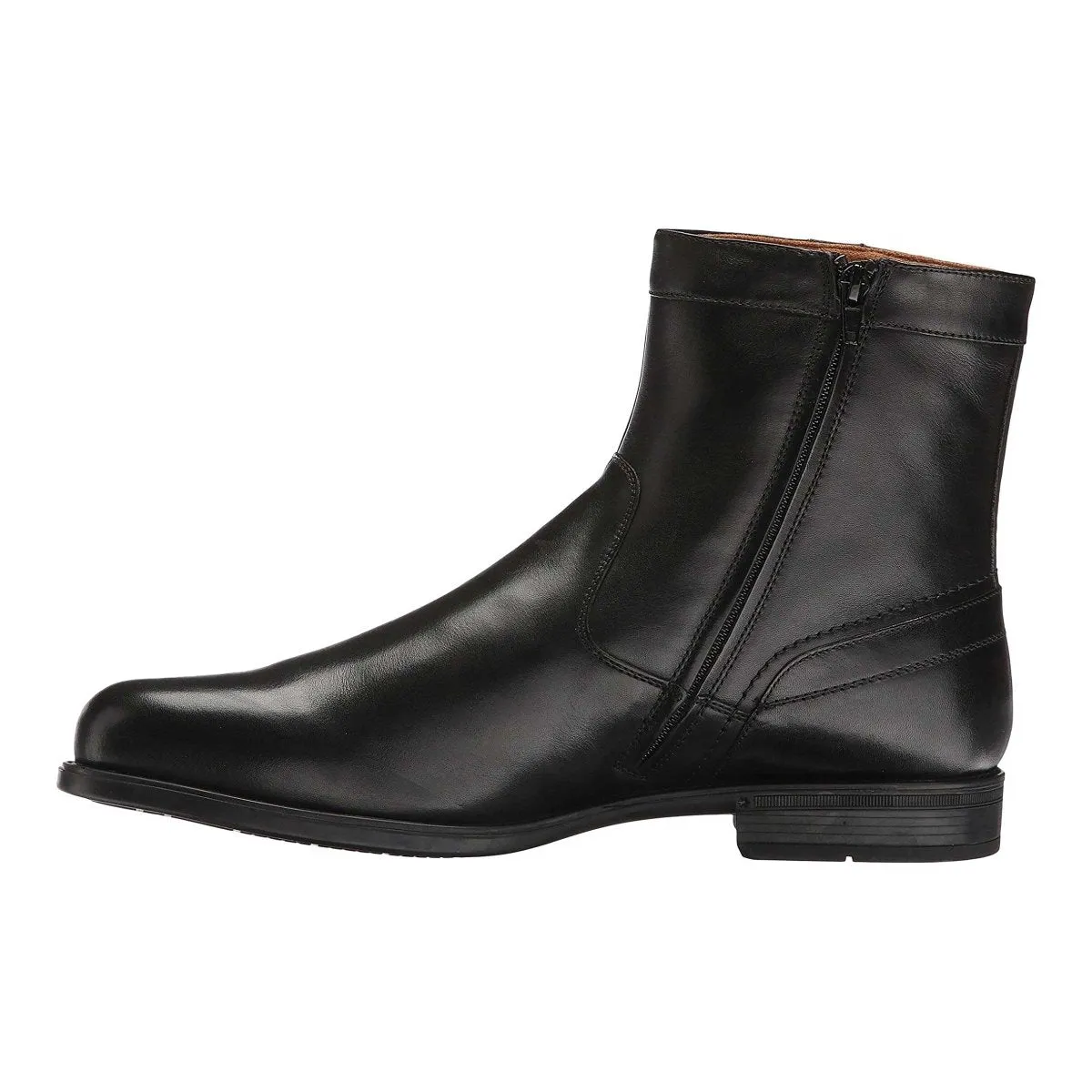 Florsheim Herren Midtown Plain Toe Reißverschluss-Stiefel Schwarz