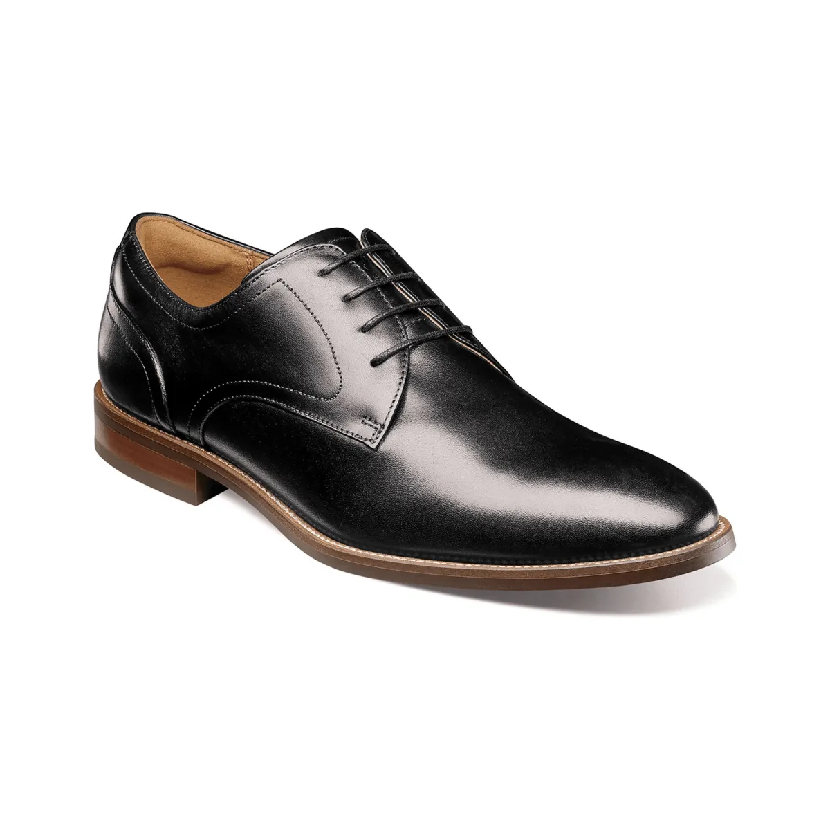 Florsheim Herren Rucci Plain Toe Oxford Schwarz Leder