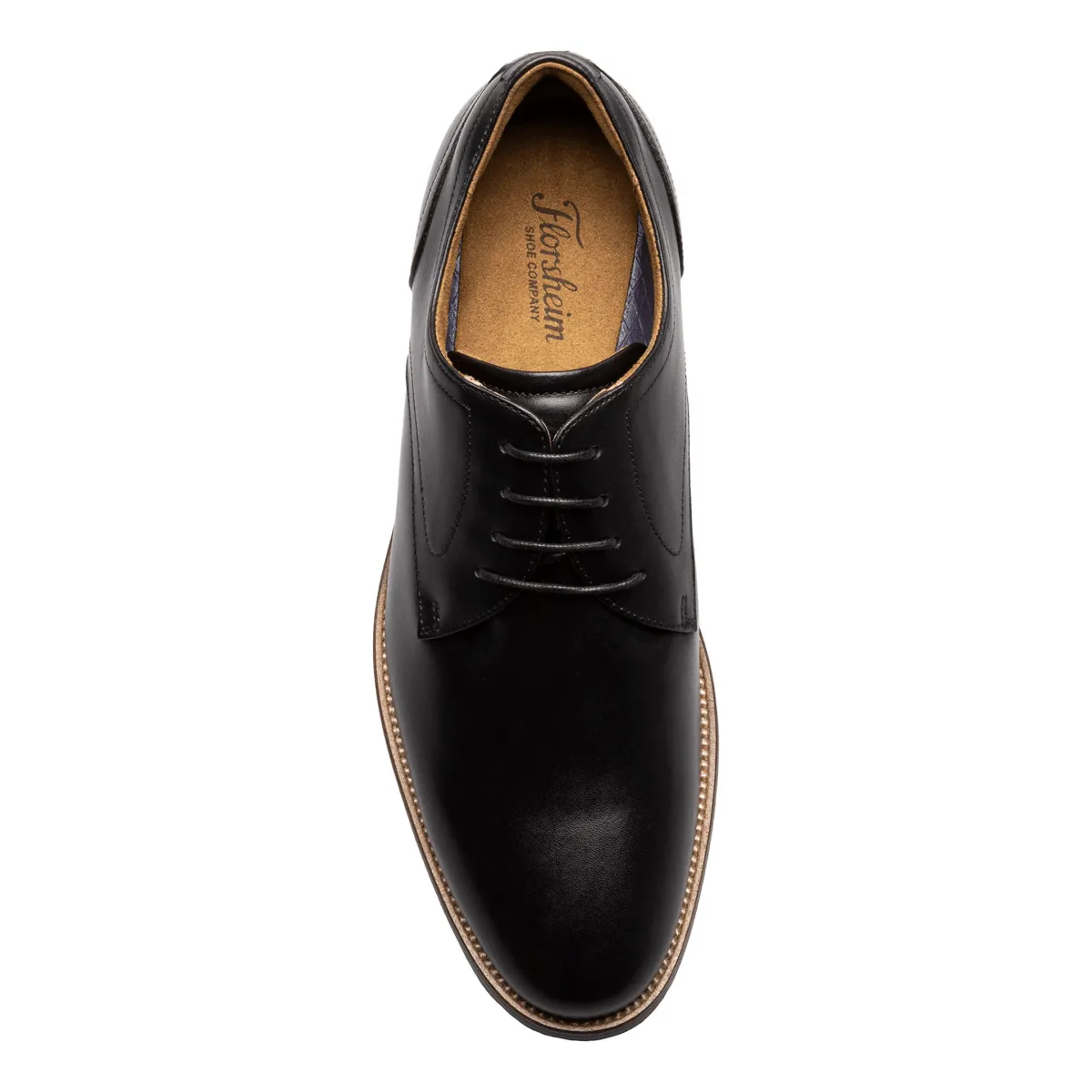 Florsheim Herren Rucci Plain Toe Oxford Schwarz Leder