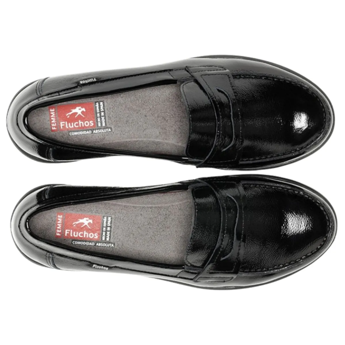 Fluchos Damen Styll F1835 Hochglanz Schwarz