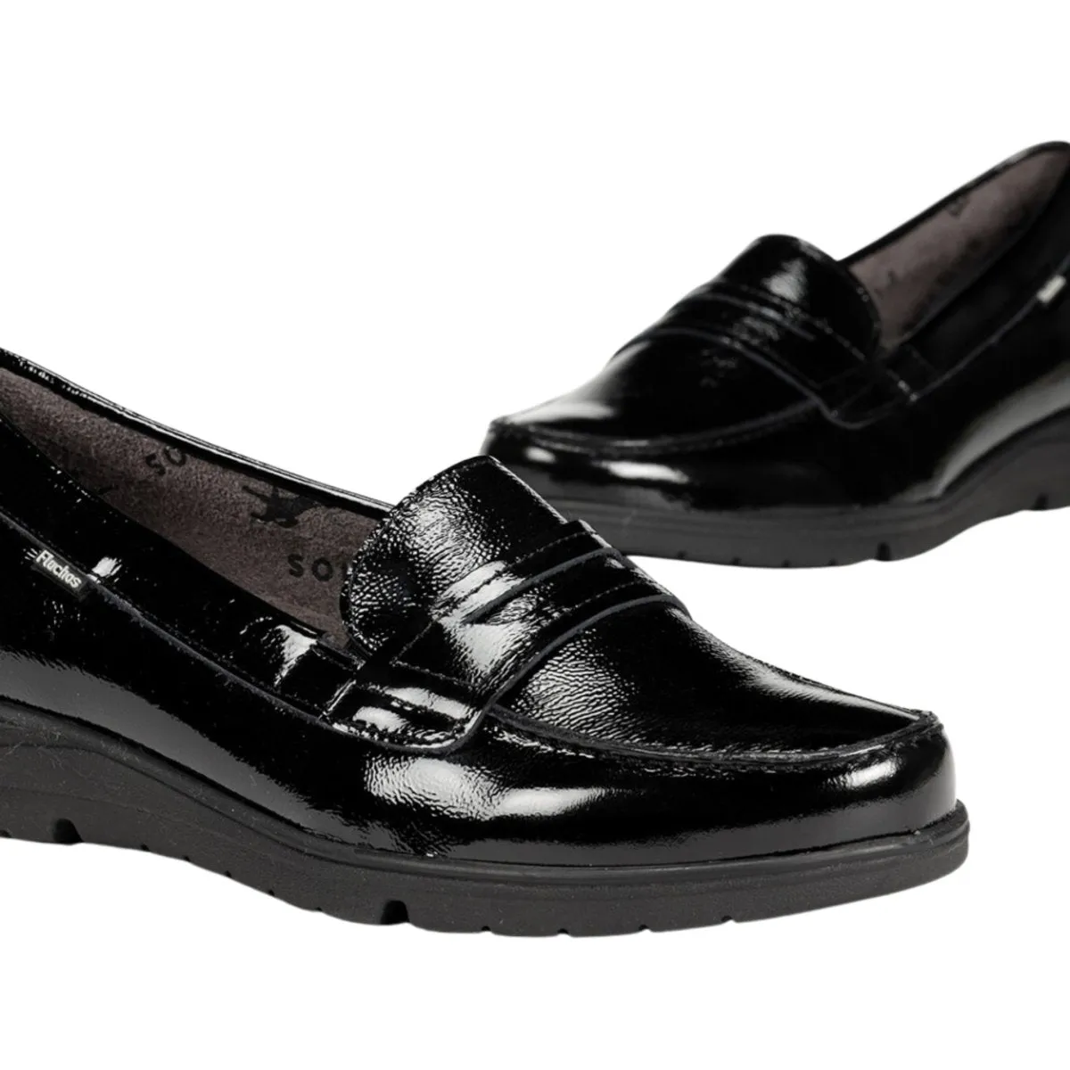 Fluchos Damen Styll F1835 Hochglanz Schwarz
