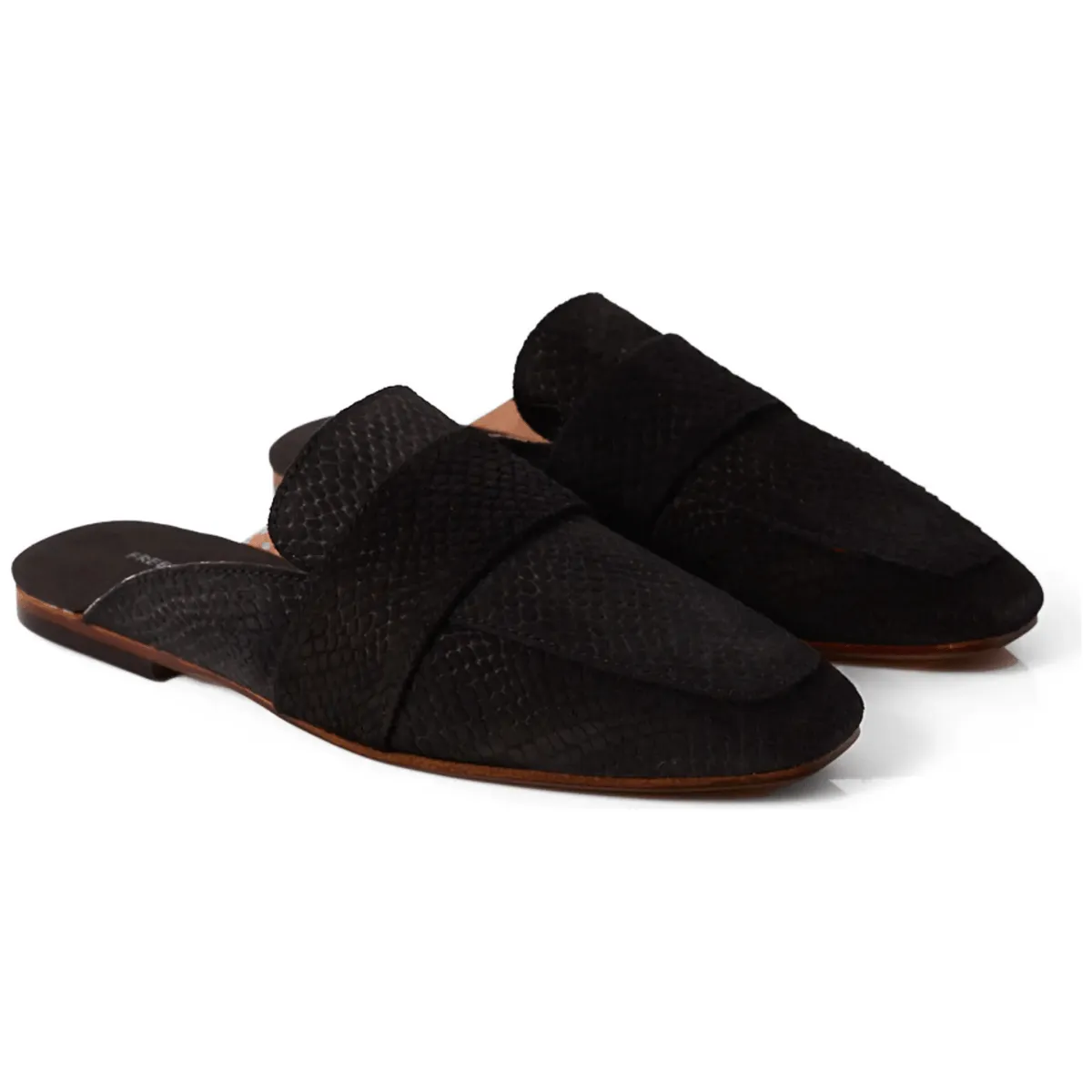 Free People Damen At Ease Wildleder in Schwarz