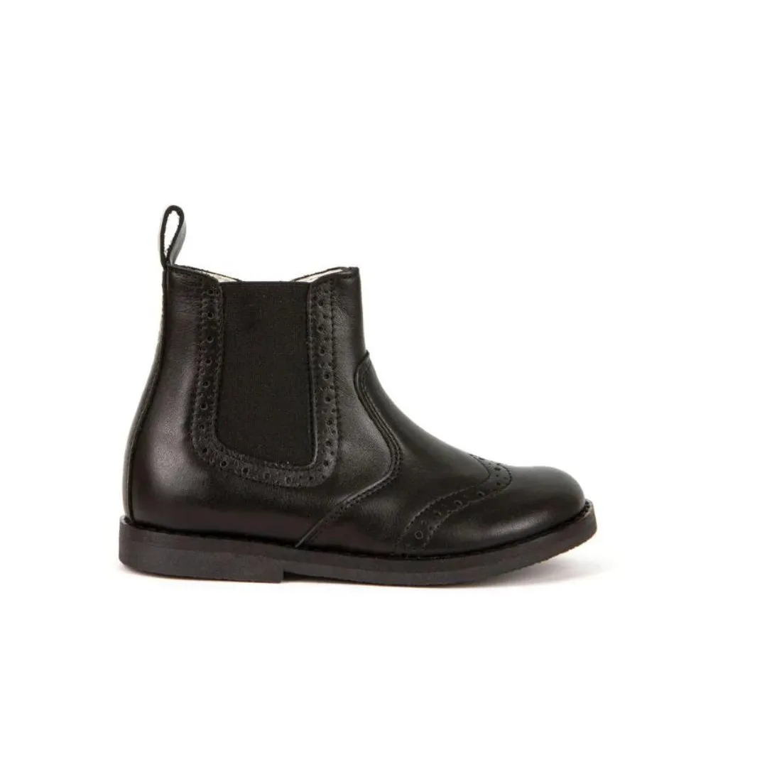 Froddo: Chelys Brogue Stiefel - Schwarzes Leder