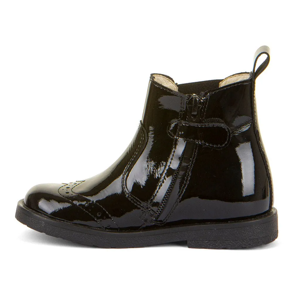 Froddo: Chelys Schulstiefel - Hochglanz Schwarz