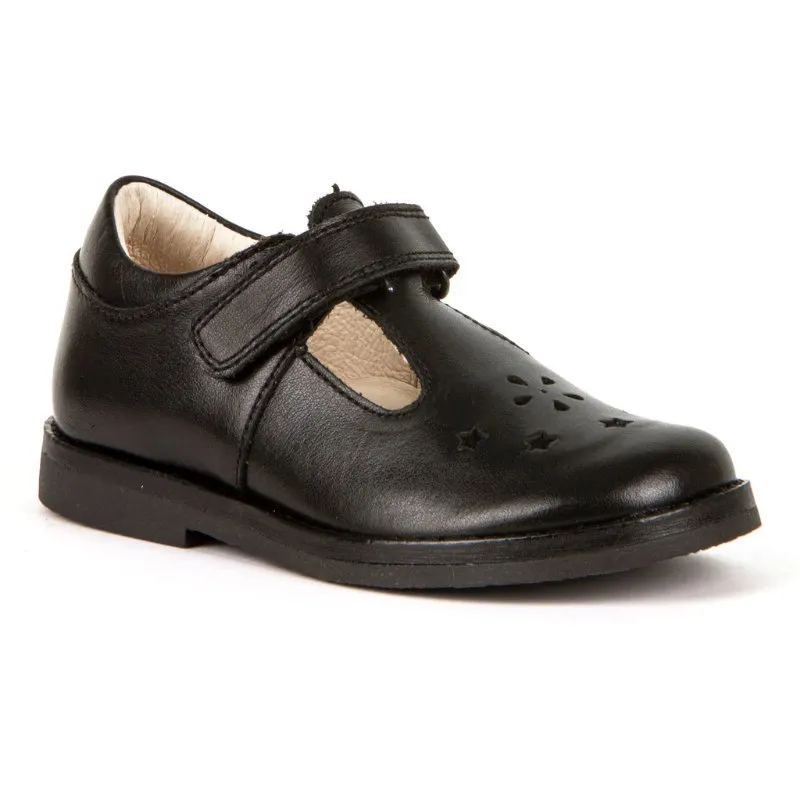 Froddo: Evia T-Schuhe - Schwarzes Leder