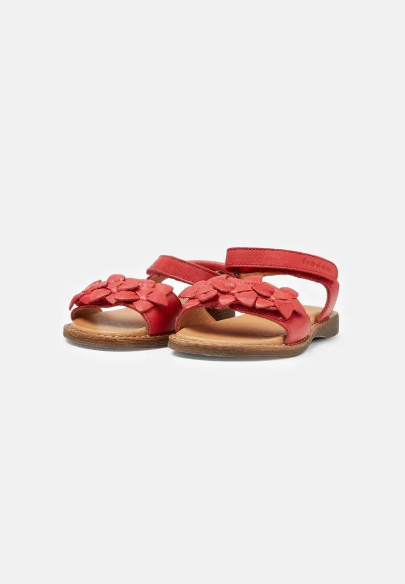 Froddo: Lore Flowers Girls Sommersandalen - Korallenleder