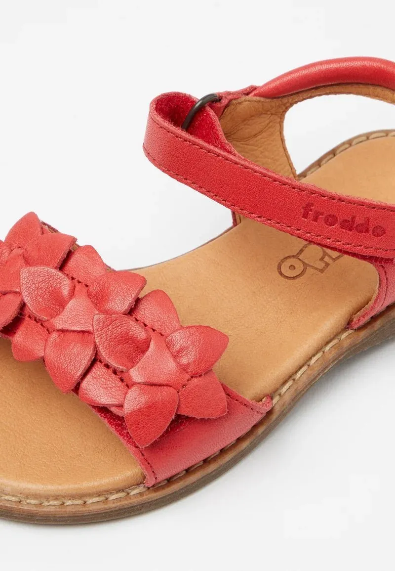 Froddo: Lore Flowers Girls Sommersandalen - Korallenleder
