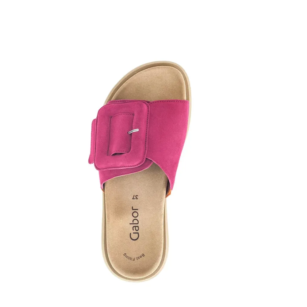 GABOR SLIDE MIT VERSCHLUSS - FUCHSIA