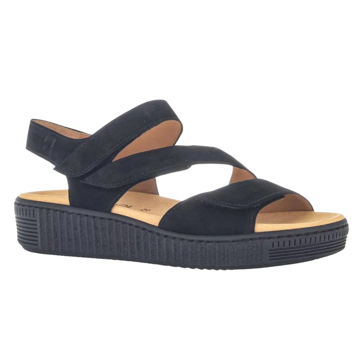 Gabor Damen 43.600.17 Schwarz/Schwarzer Wildleder