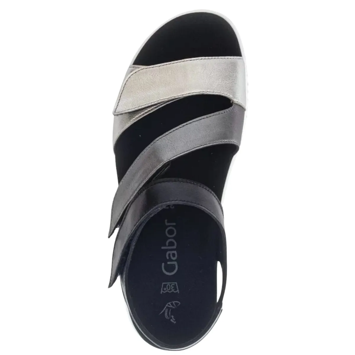 Gabor Damen 43.600.61 Schwarz Multi Metallic