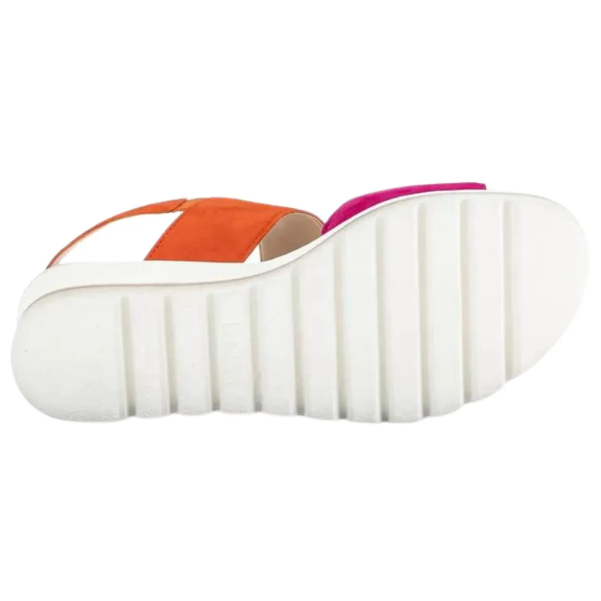 Gabor Damen 44.645-13 Sandale Orange/Rosa Wildleder