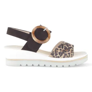 Gabor Damen 44.645.38 Schwarz/Leopard
