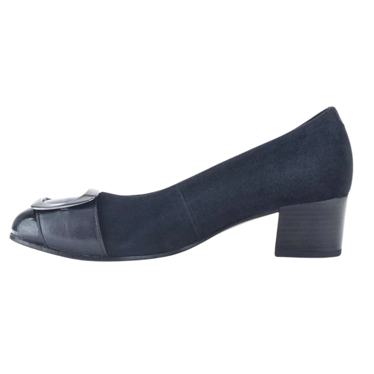 Gabor Damen 52.222.36 Elegantes Dunkelblaues Nubukleder