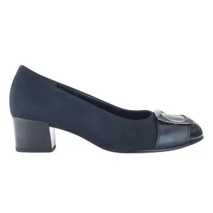 Gabor Damen 52.222.36 Elegantes Dunkelblaues Nubukleder