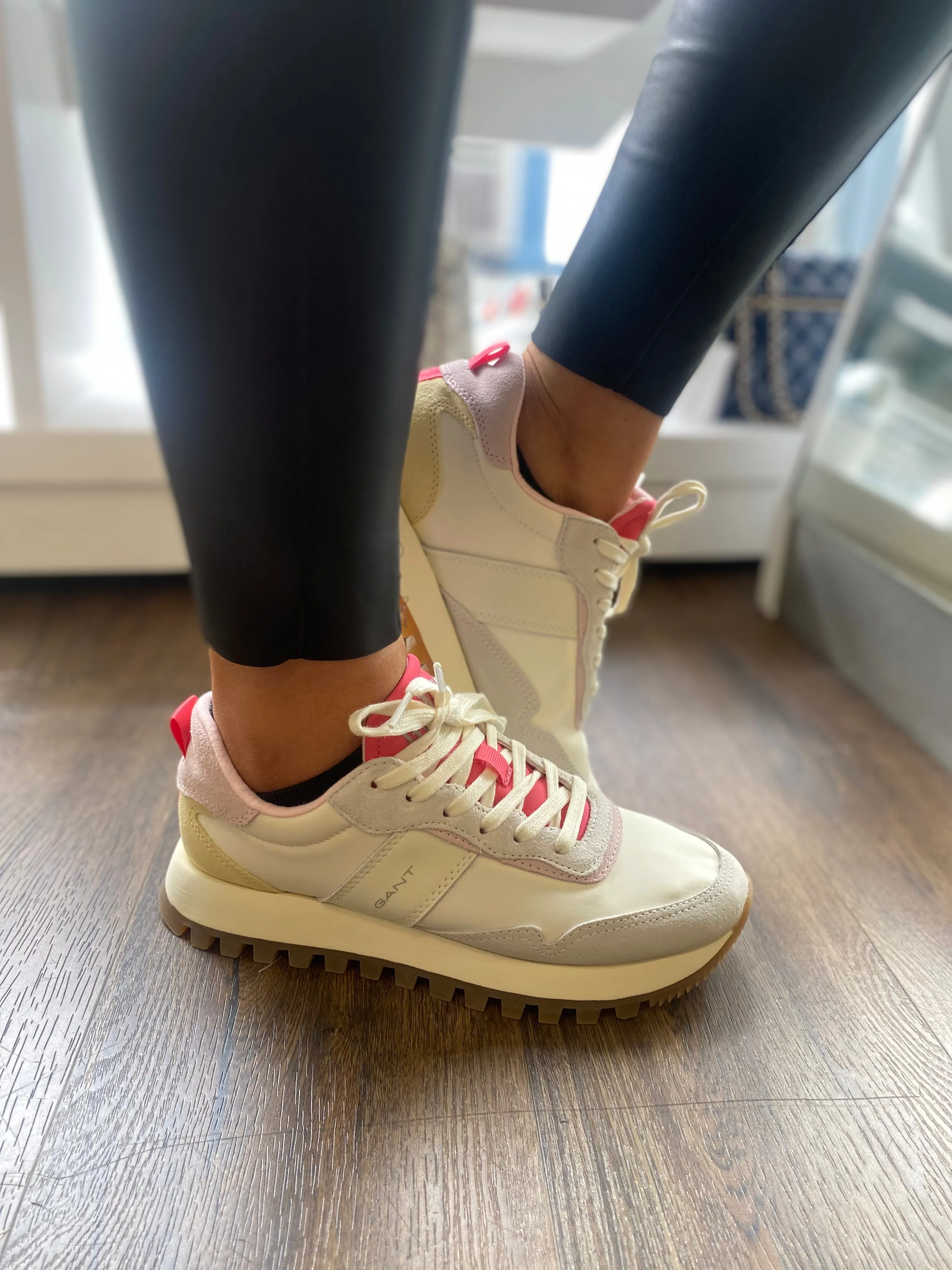 Gant Caffay Leder Wildleder Trainer - Rosa