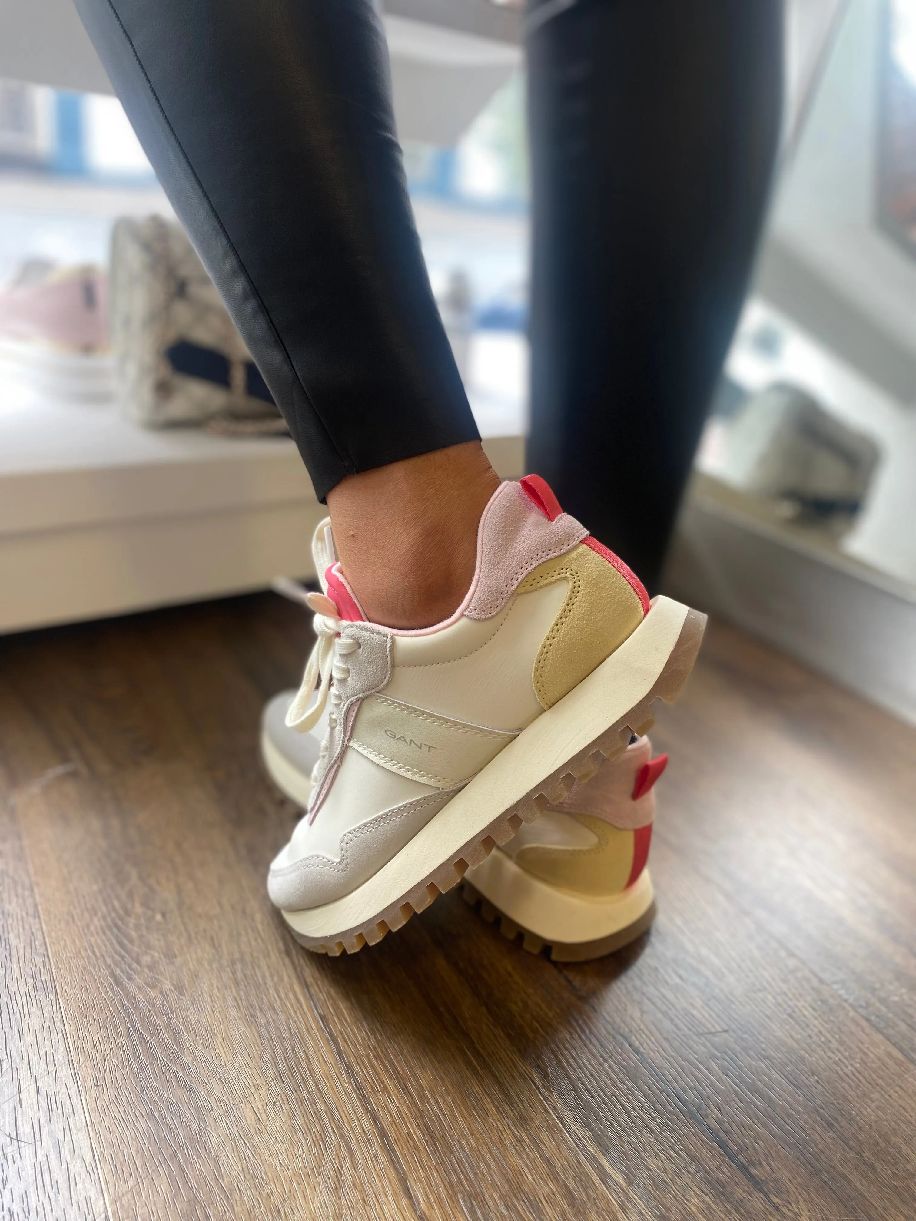 Gant Caffay Leder Wildleder Trainer - Rosa