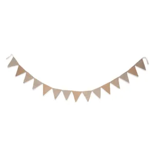 Girlanden-Flaggen Natur 240 cm