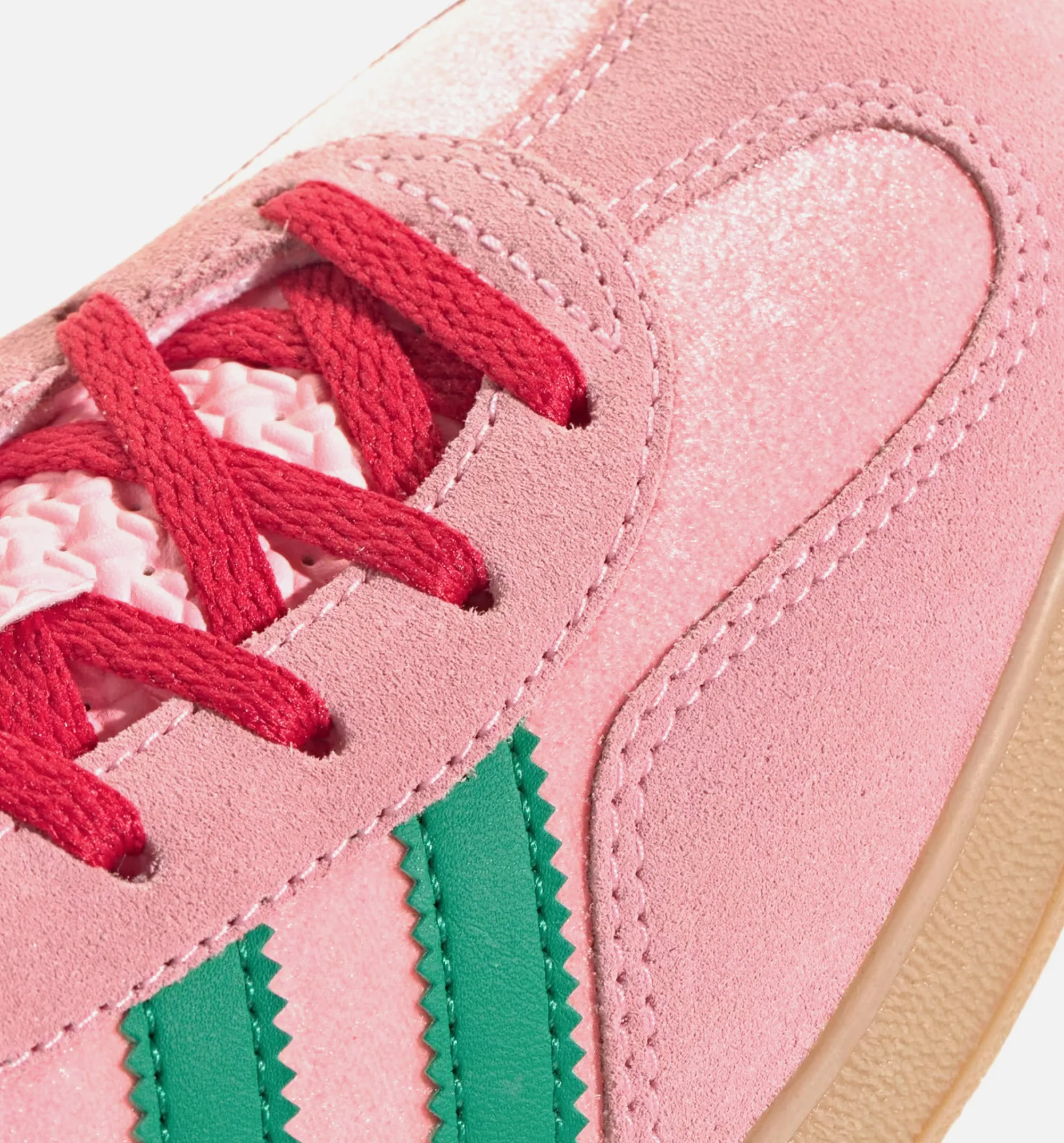 Gazelle Indoor Damen Lifestyle-Schuh - Court Green/Glow Pink/Gum