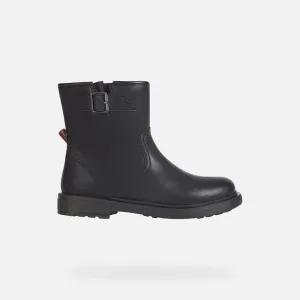 Geox: Eclair Biker School Boots - Schwarz