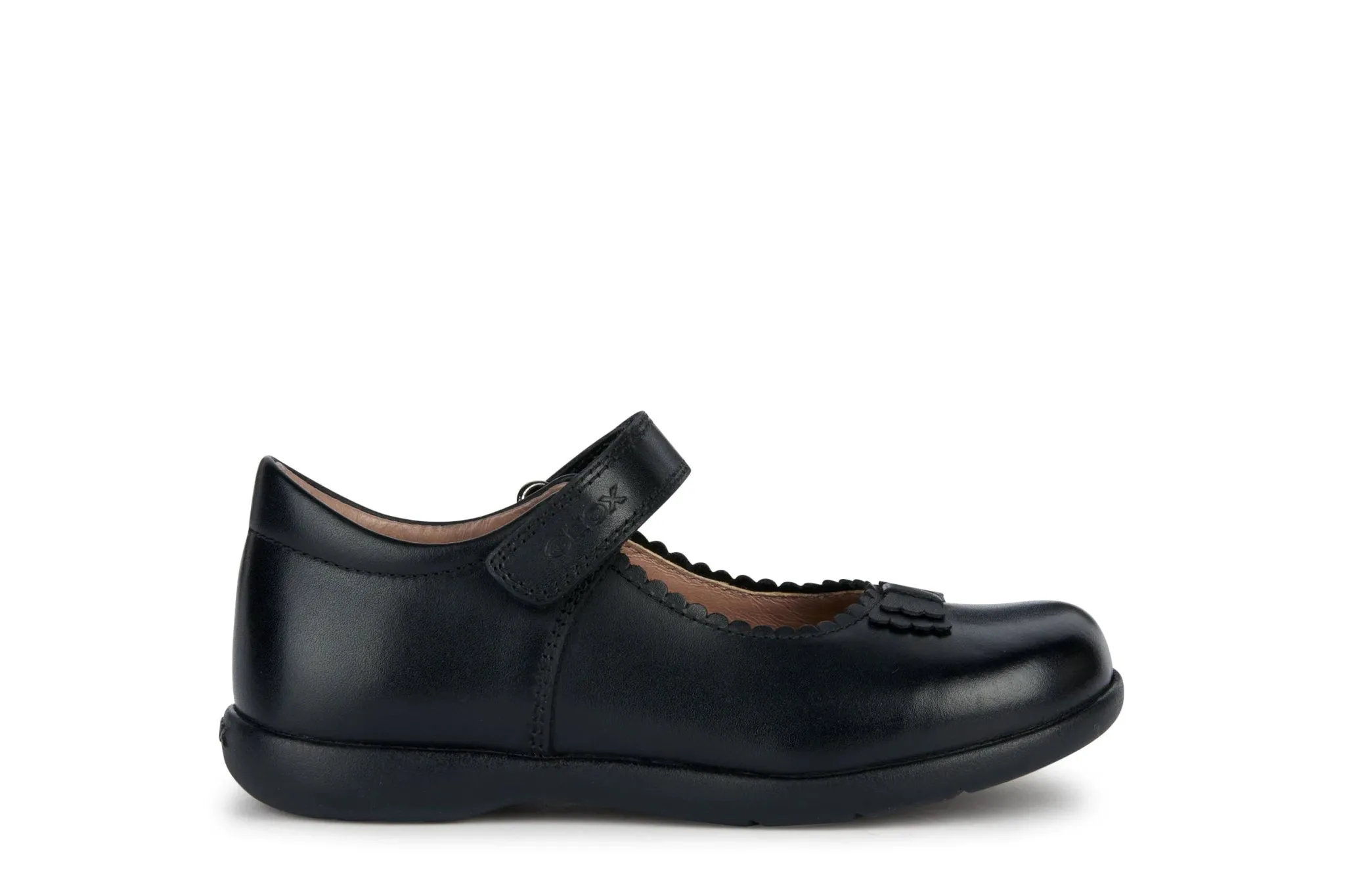 Geox: Naimara - Schwarze Muschel-Mary-Jane - Schwarzes Leder